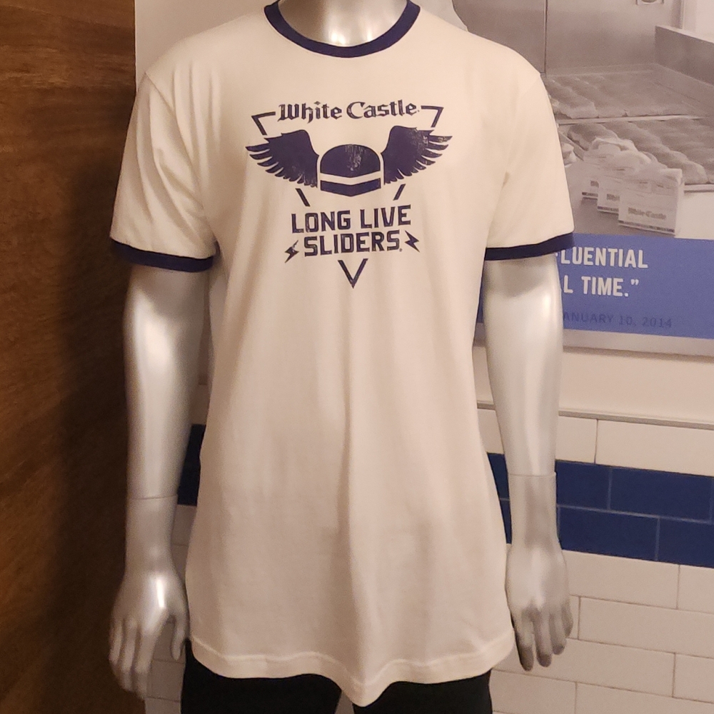 Unisex White Castle T-shirt Size XL